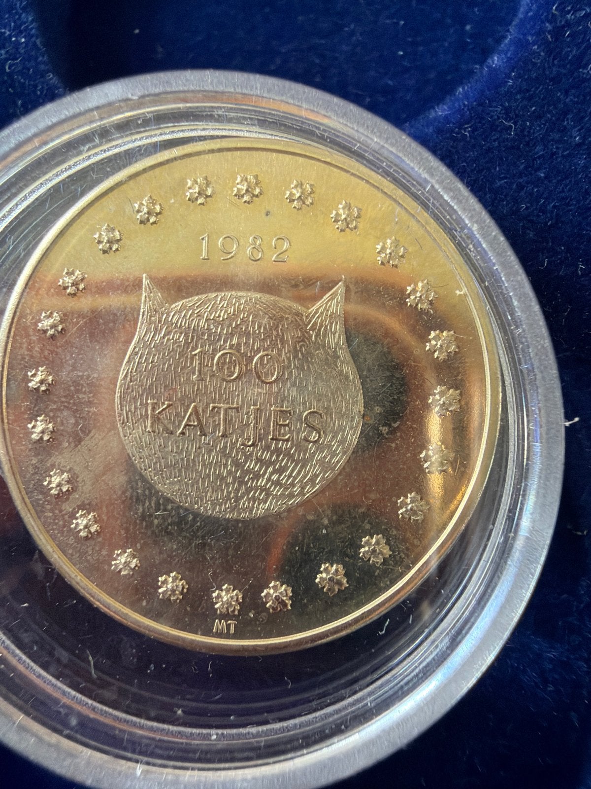 1982 '100 Katjes' Ieper Herdenkingsmunt, Ophalen of Verzenden, Overig, Losse munt