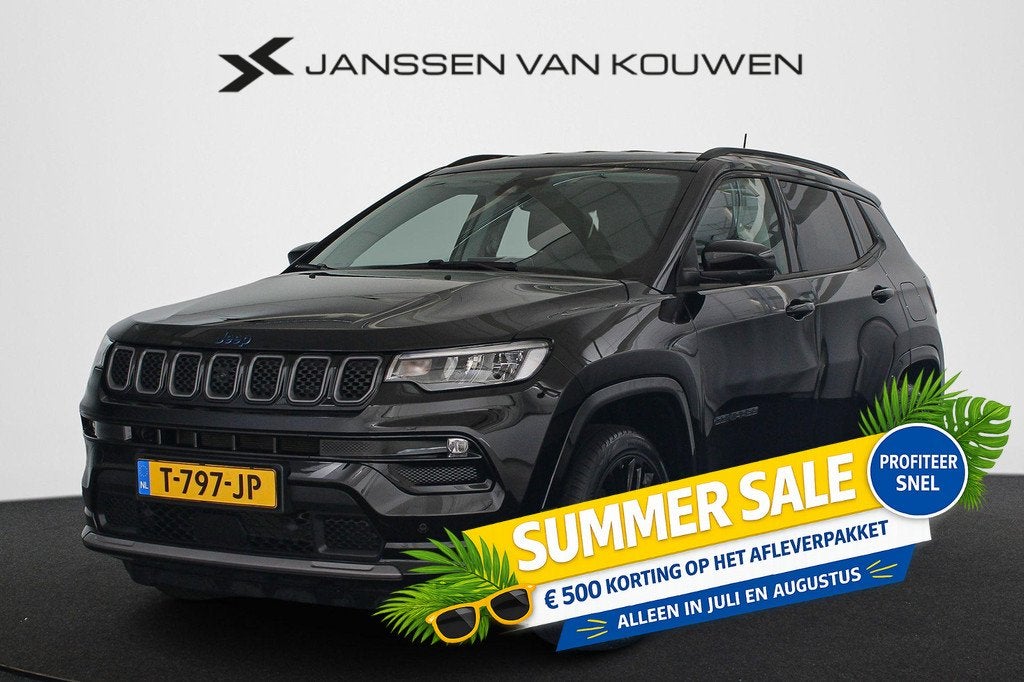 Jeep Compass 4xe 240 Plug-in Hybrid Electric S Stuur-Stoelve, Auto's, Jeep, Bedrijf, Te koop, Compass, 360° camera, 4x4, ABS, Achteruitrijcamera