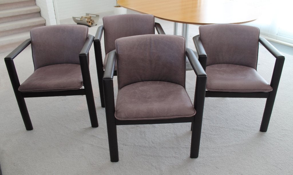 Leolux eetkamerstoelen Cachucha, Gebruikt, Overige kleuren, Leer, Ophalen of Verzenden