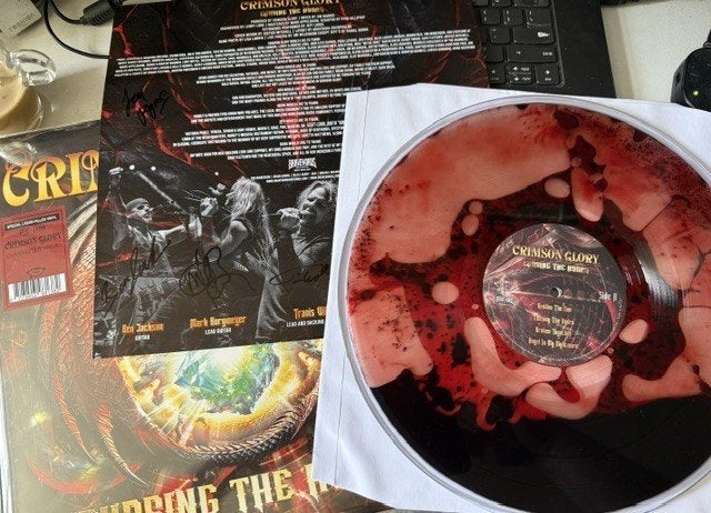 Crimson Glory - Chasing The Hydra liquid filled, Signed, nie, Cd's en Dvd's, LP, Speciale editie, Ophalen of Verzenden, Hardrock