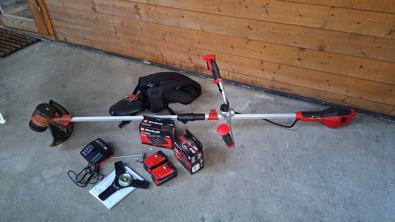 Einhell Agillo Accu Grastrimmer Bosmaaier met 2x 5.2Ah Accu, Accu, Einhell, Ophalen of Verzenden, Zo goed als nieuw
