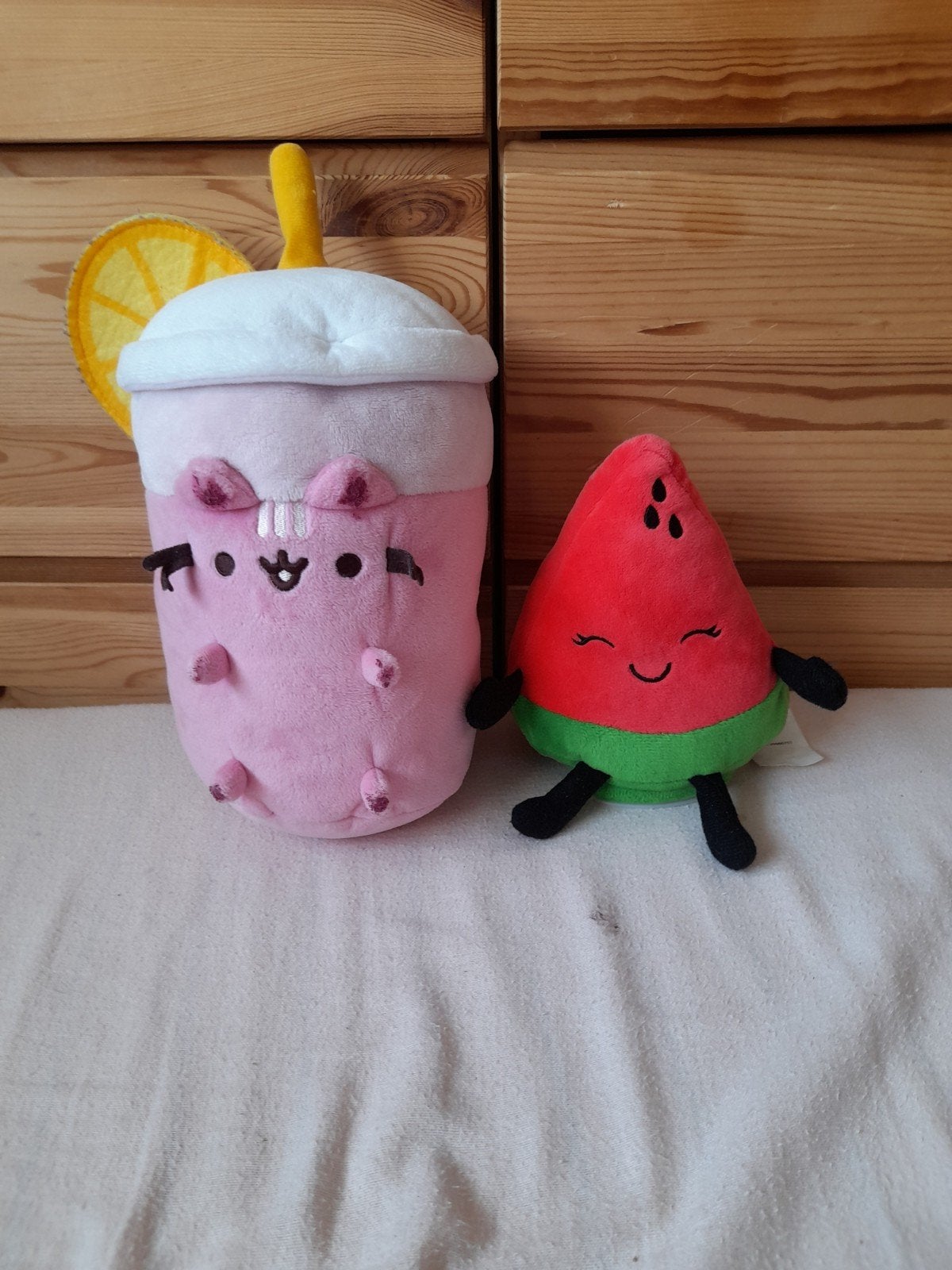 Leuke knuffels: Pusheen Bubble Tea en Watermeloen, Overige merken, Overige karakters, Overige typen, Ophalen of Verzenden