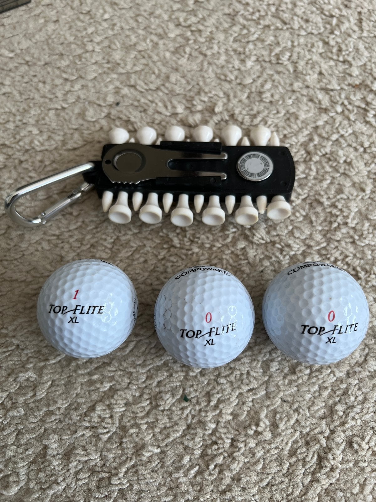 Golfballen en tees set - Top Flite XL, Ophalen of Verzenden, Gebruikt, Bal(len), Overige merken