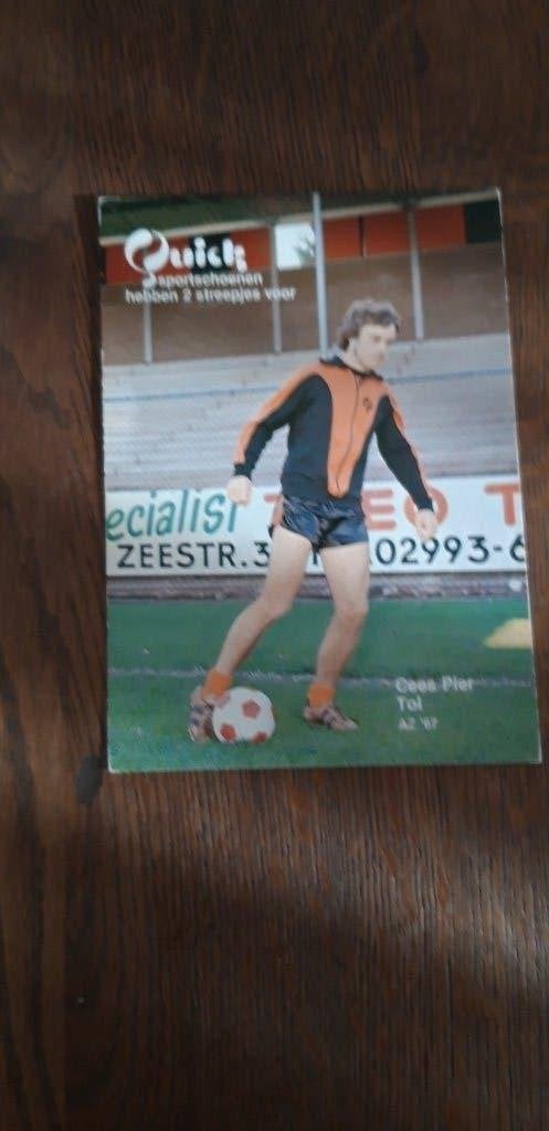Spelerskaart Pier Tol AZ 67, Verzenden, Zo goed als nieuw, AZ, Spelerskaart