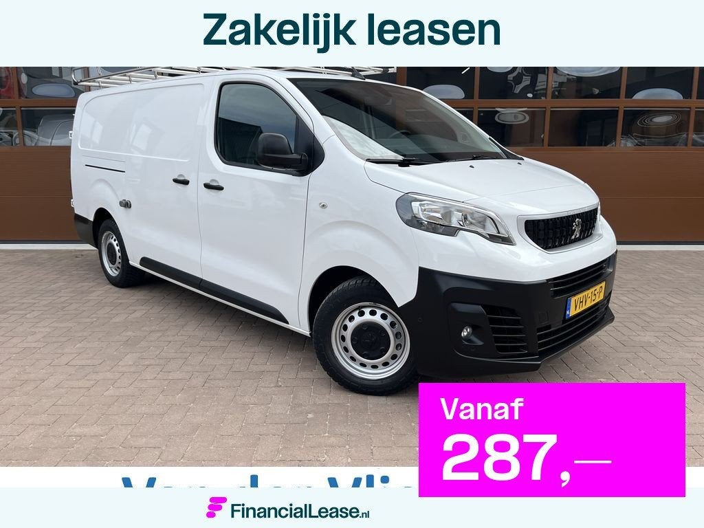 Peugeot Expert 2.0 BlueHDI 120pk L3 Premium 3p Lease €287, Auto's, Bestelauto's, Bedrijf, Lease, Financial lease, ABS, Airbags