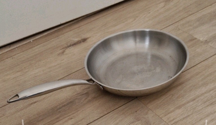 RVS bakpan pfas vrij koken alle warmtebronnen, Ophalen of Verzenden, Zo goed als nieuw, Rvs