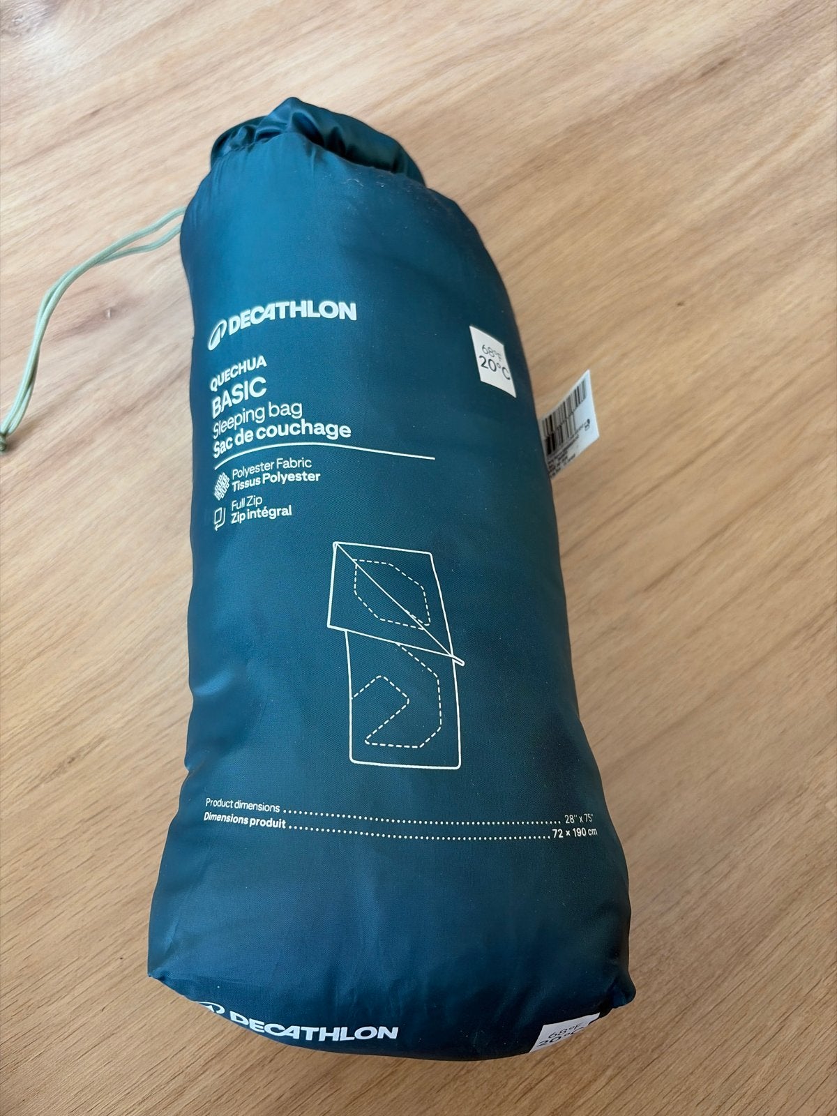 Decathlon Quechua Basic Slaapzak - Zo goed als nieuw, Caravans en Kamperen, Slaapzakken, Ophalen, Zo goed als nieuw
