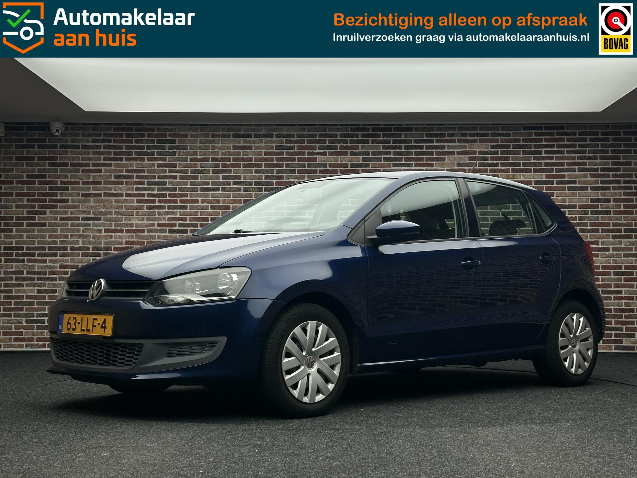 Volkswagen Polo 1.4-16V Comfortline, Euro 5, Zwart, 4 cilinders, Blauw