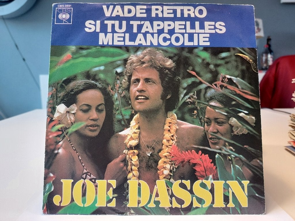 7" Single Joe Dassin - Vade Retro / Si Tu T'appelles Mélanco, Cd's en Dvd's, Gebruikt, 7 inch, Ophalen of Verzenden, Pop