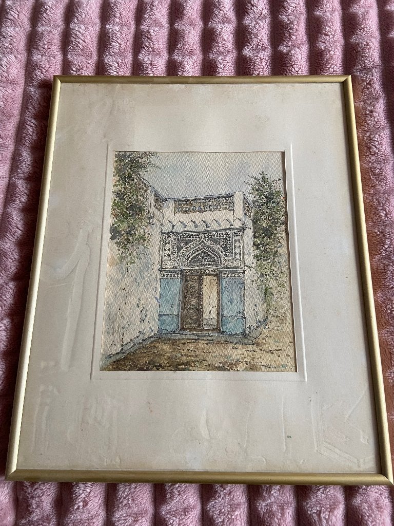 Te koop: Oosters/Omaans schilderij/Halela, Ophalen, Overige stijlen, Achter glas, Stilleven