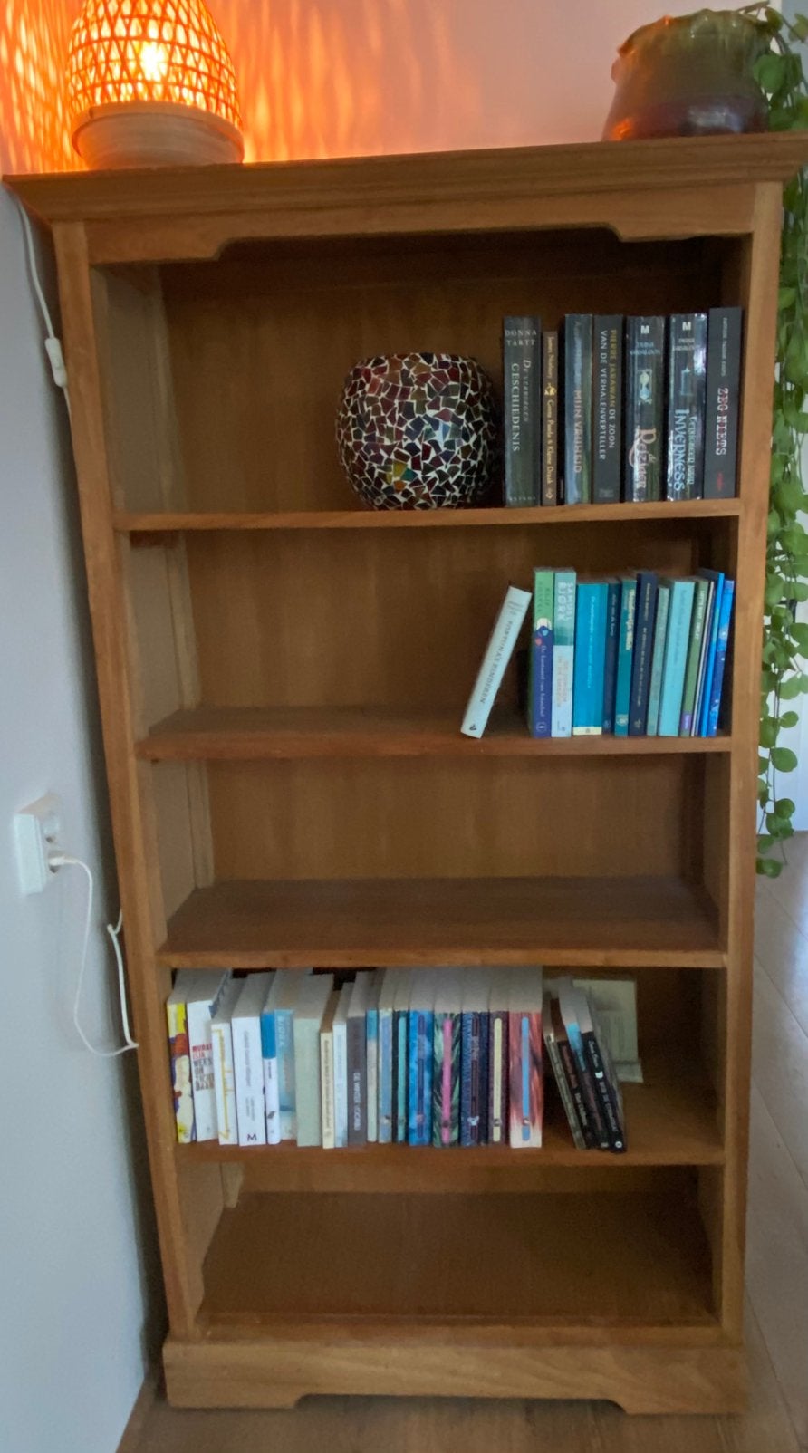 Teak boekenkast, Ophalen, Met plank(en), Teakhout, 50 tot 100 cm