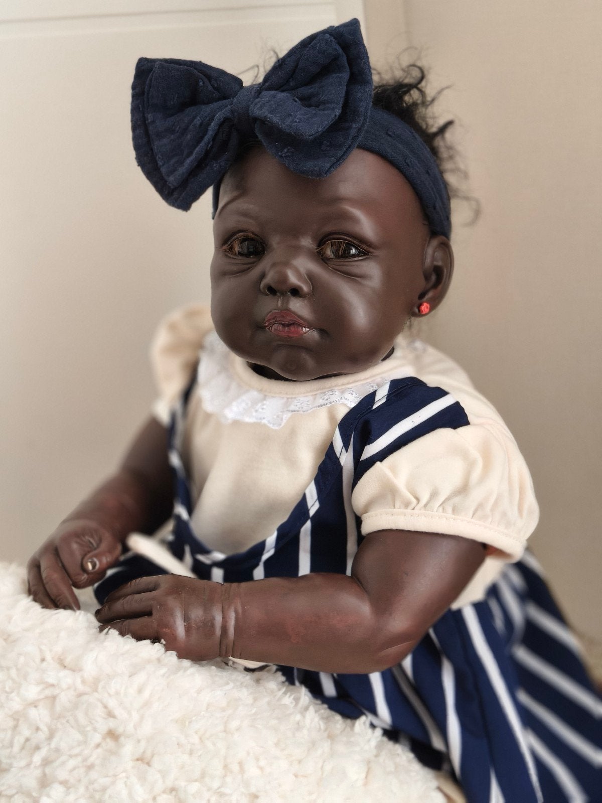 Prachtige Reborn Babypop ( E. Steger), Verzamelen, Poppen, Ophalen of Verzenden, Zo goed als nieuw, Pop