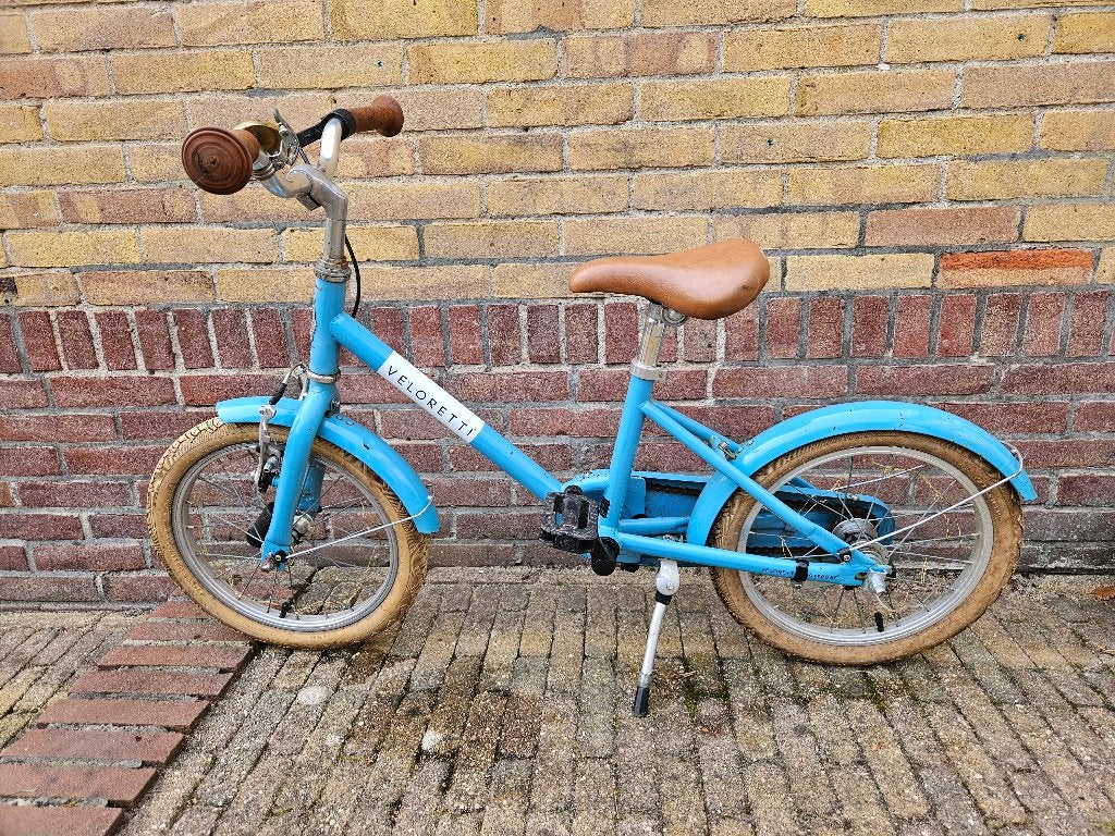 Veloretti Maxi Kinderfiets Blauw 16 inch, Terugtraprem, Veloretti, Ophalen of Verzenden, 16 tot 20 inch