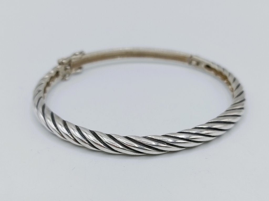 Zilveren getorste armband, 835, slavenarmband, Info@zilverwebsite.nl, Verzenden, Zo goed als nieuw, Zilverwebsite.nl