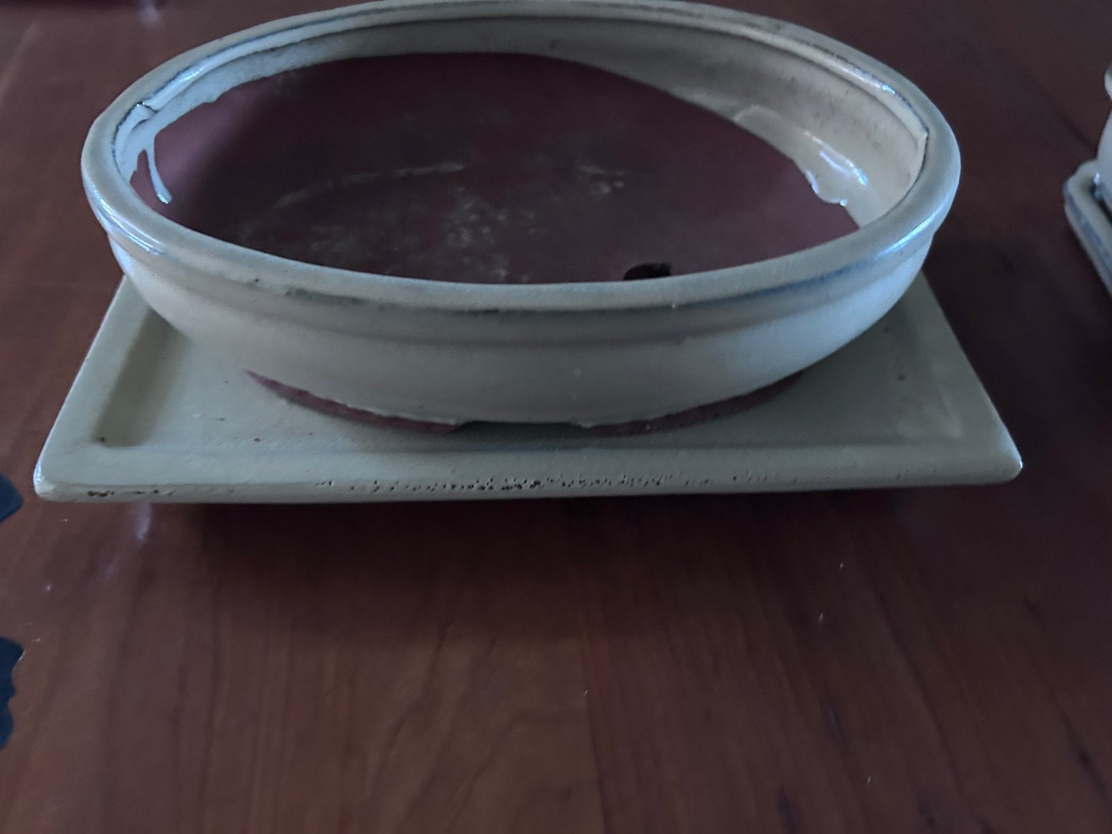 Bonsai schotelset, Ophalen, Porselein of Keramiek, Schaal, Rond