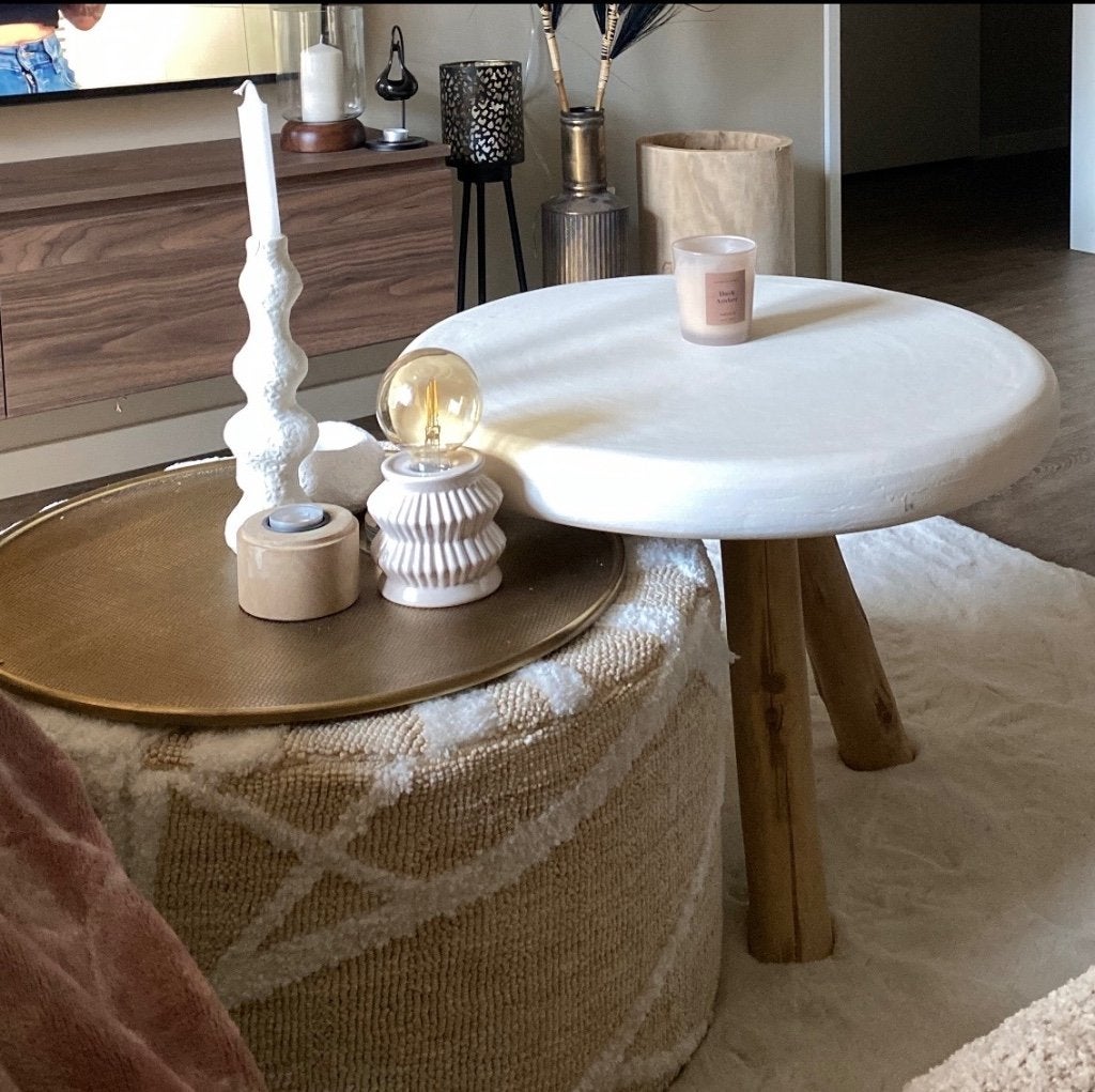 Salontafel set, Huis en Inrichting, Tafels | Salontafels, Ophalen, Gebruikt, 50 tot 100 cm, Rond