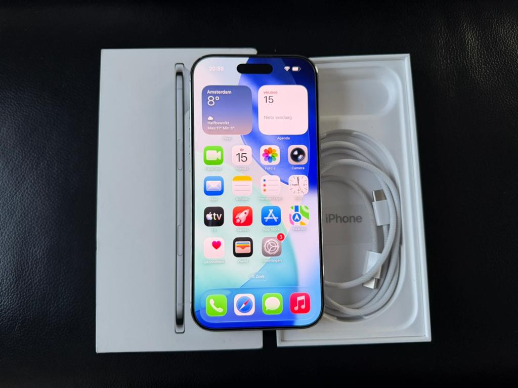 iPhone Air 256gb Cloud White Compleet in Nieuwstaat