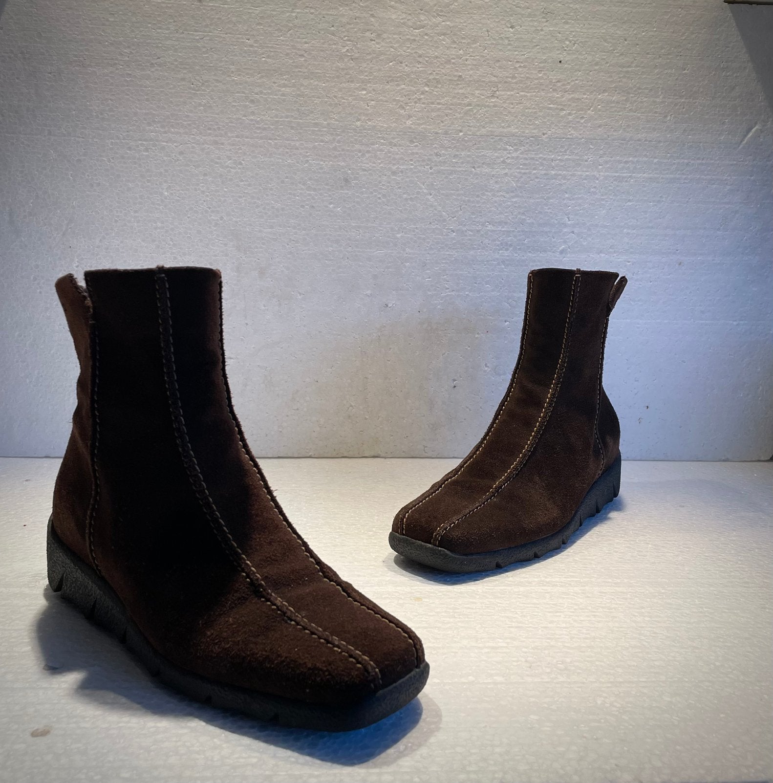 Ecco Comfort design enkel laarzen met rits 38 bruin, Ophalen of Verzenden, Bruin, Lage of Enkellaarzen
