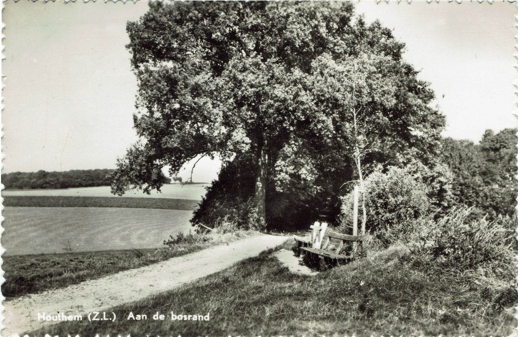 Houthem – Aan de bosrand. Gelopen Maastricht 1962., Ophalen of Verzenden, 1960 tot 1980, Gelopen, Limburg