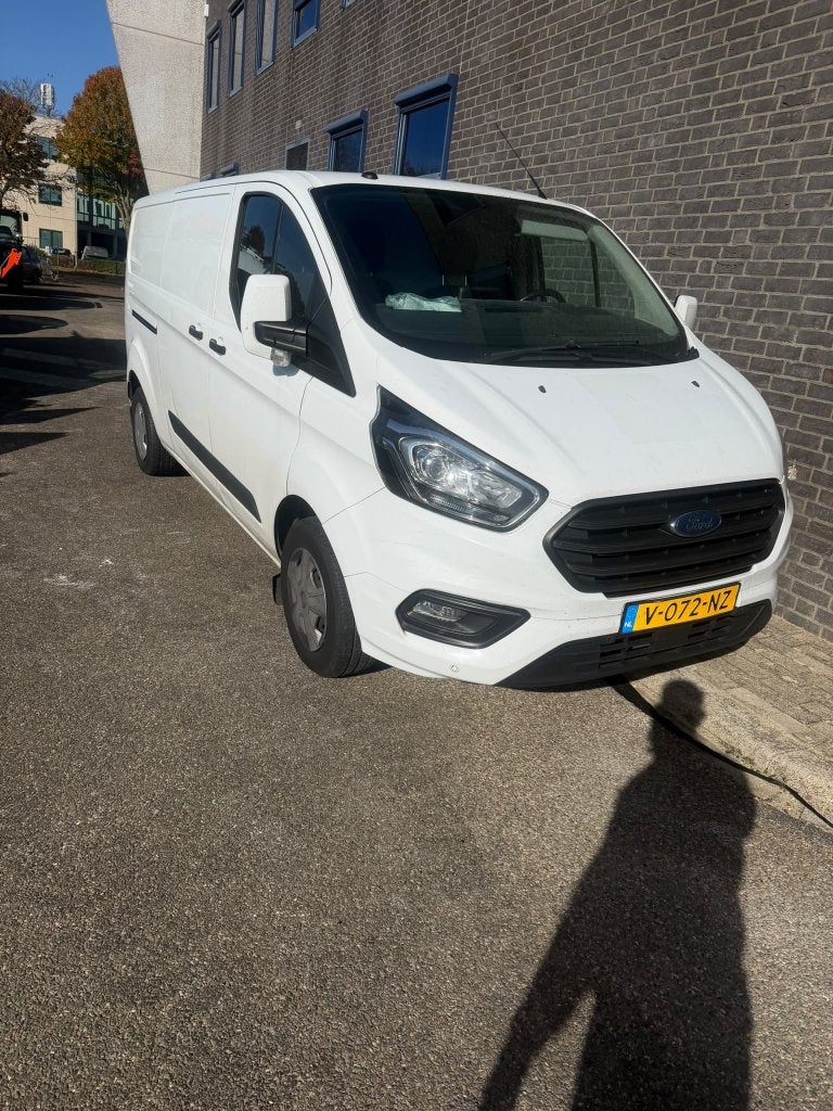 Ford Transit Custom GB 2.0 Tdci 105PK 300 L2h2 2018, Auto's, Voorwielaandrijving, Stof, 1995 cc, Zwart