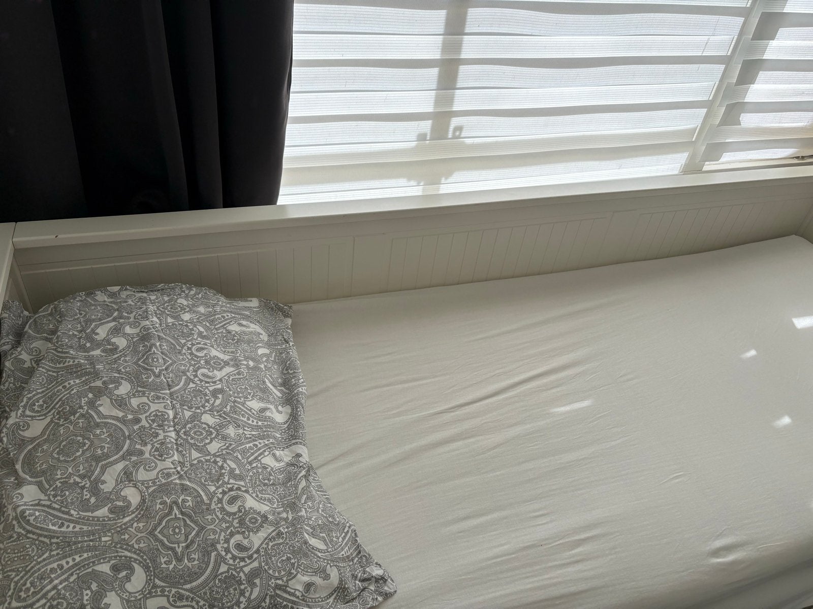 Ikea hemnes bed, ZO SNEL MOGELIJK weg!!!, Ophalen, Wit, Tweepersoons, 80 cm