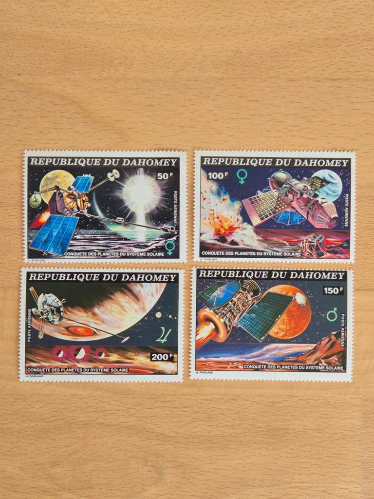 Dahomey 1974 ruimtevaart, Ophalen of Verzenden, Overige landen, Postfris