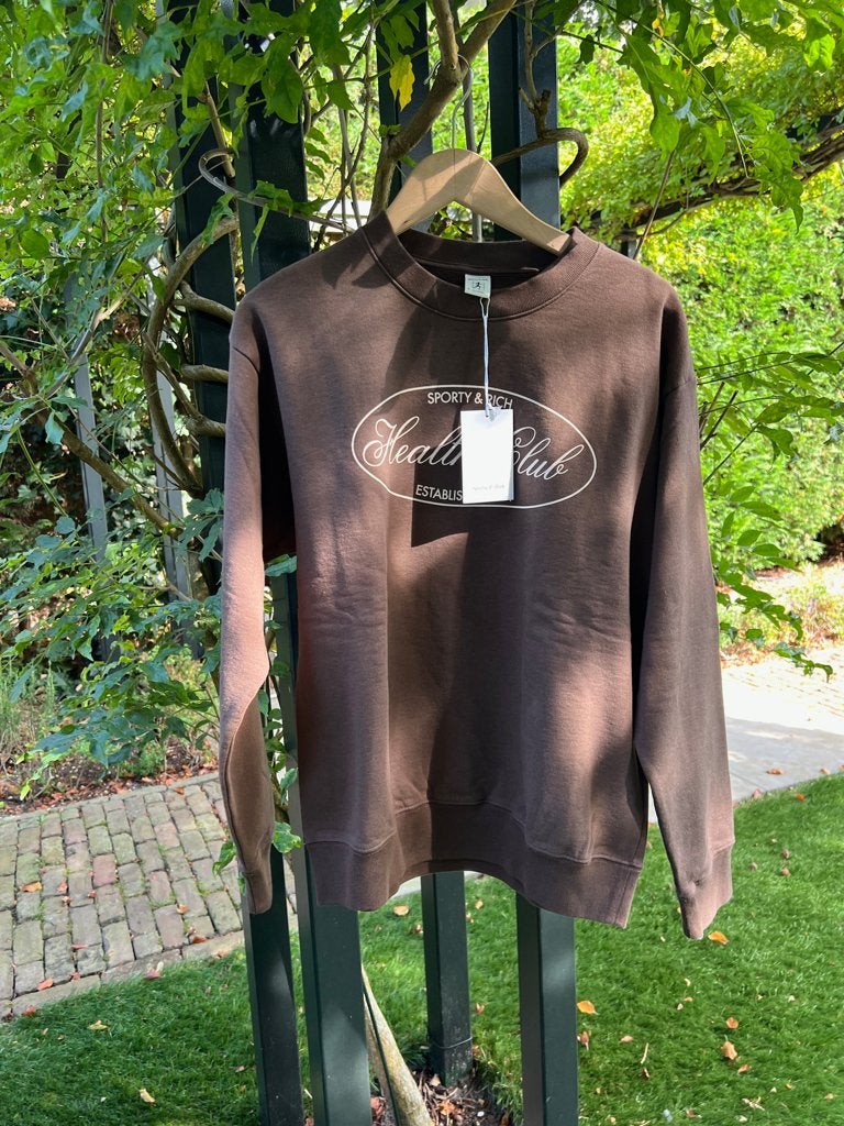 SPORTY & RICH oversized sweater bruin NEW- TIEN op Instagram, Kleding | Dames, TIEN concepts, Sporty & Rich, -, Nieuw