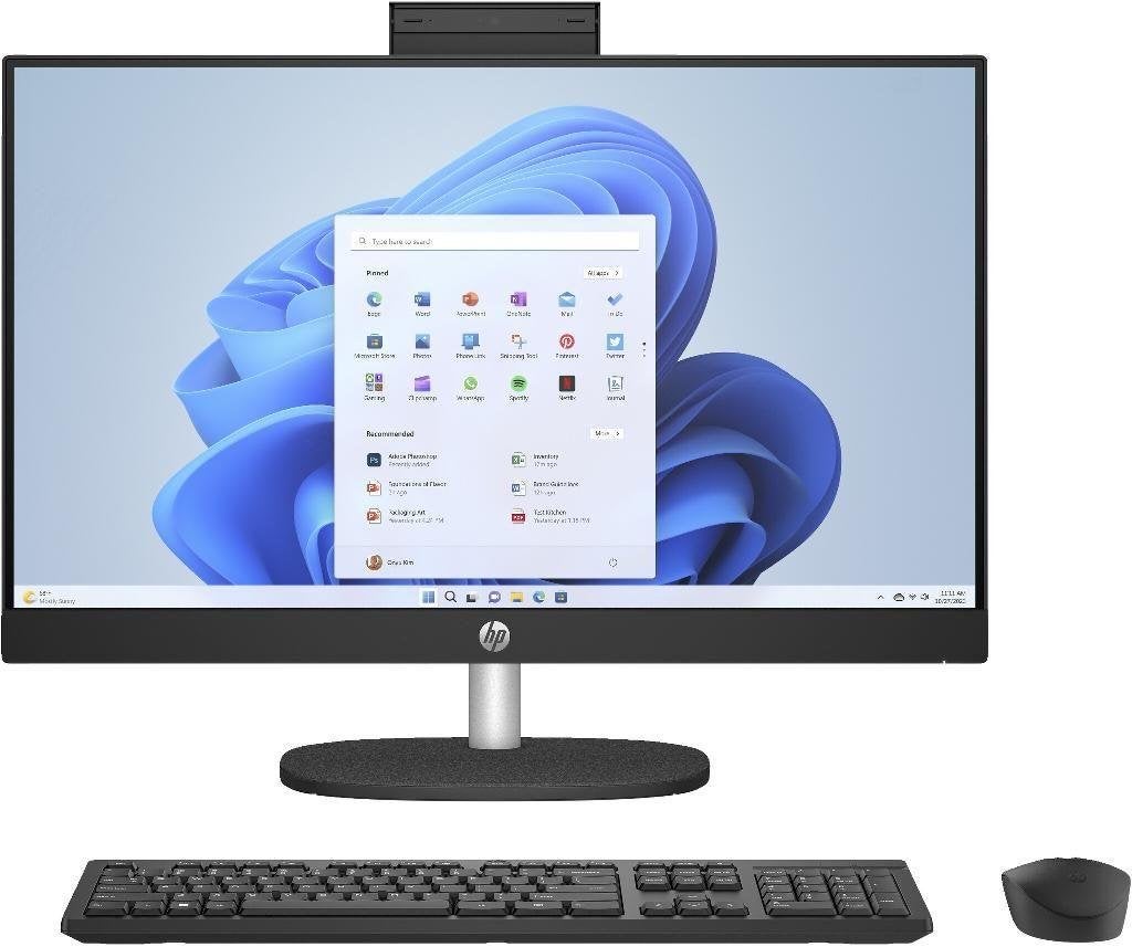 HP All in One 23.8-inch Desktop PC 24-cr0050nd Gloednieuw, HP Nederland B.V., HP, 8 GB, Nieuw