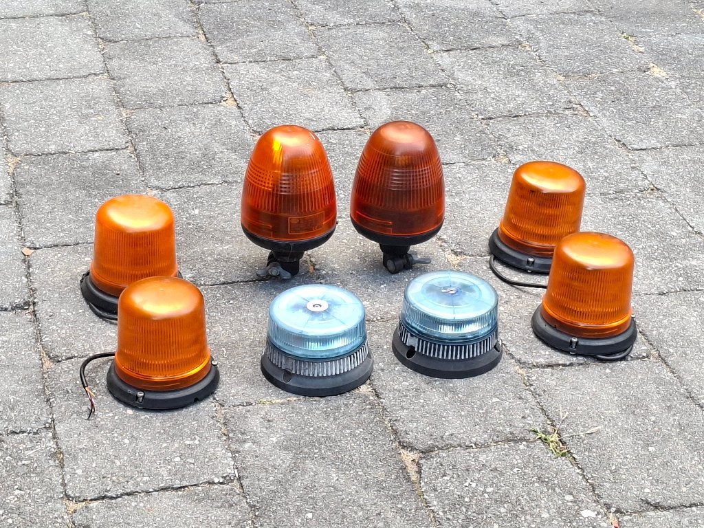 Diverse led flitslampen zwaailamp zwaailicht dak flitsers, Auto diversen, Ophalen
