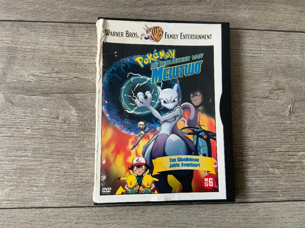 Pokemon DVD - De terugkeer van Mewtwo - Warner Bros, Cd's en Dvd's, Alle leeftijden, Ophalen of Verzenden, Zo goed als nieuw, Anime (Japans)