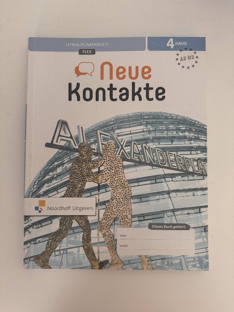 Nieuwe Contacten 4 HAVO - Duits lesboek (nieuw), Duits, Diverse auteurs, Ophalen of Verzenden, HAVO