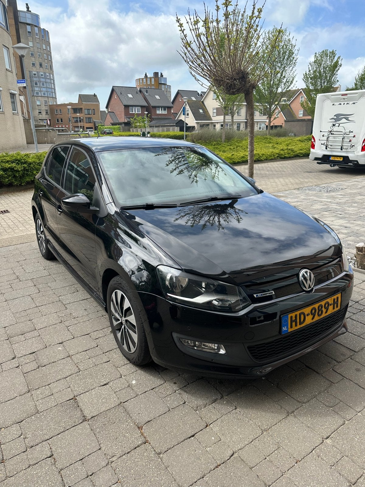 Volkswagen Polo 1.4 TDI 55KW BMT 2015 Zwart, Auto's, Voorwielaandrijving, 74 pk, 580 kg, Zwart
