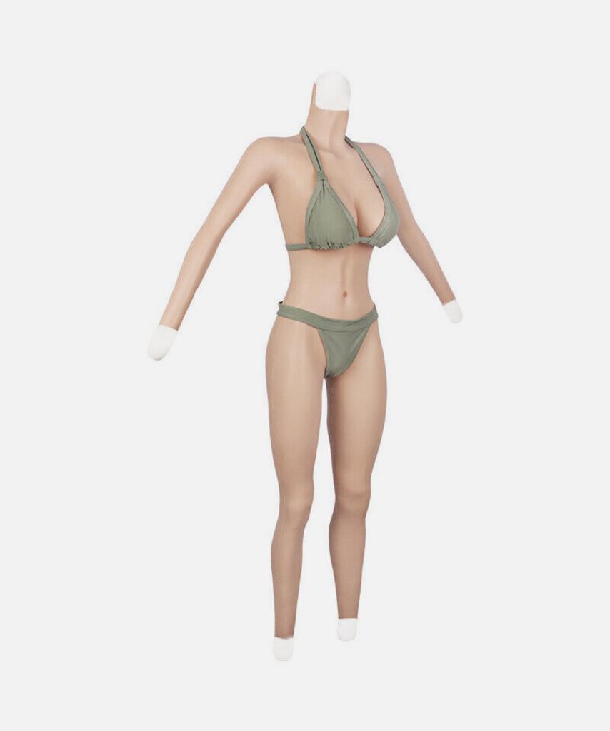 Siliconen bodysuit met D-cup vulling - Cosplay/Travestie, Verzenden, Nieuw