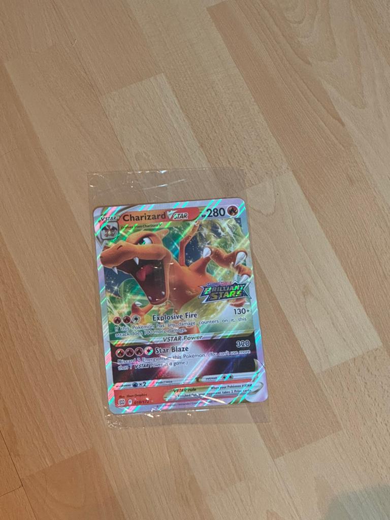 Charizard vstar jumbo card, Verzenden, Nieuw, Losse kaart