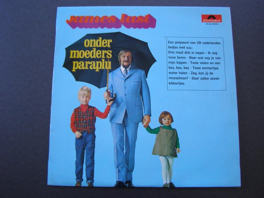 LP James Last – Onder Moeders Paraplu; 1970, kinderliedjes, Ophalen of Verzenden, Gebruikt, Muziek, 3 tot 5 jaar