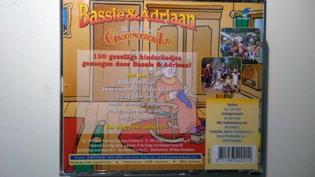 Bassie & Adriaan - Alle Liedjes Uit Grootmoederstijd, Ophalen of Verzenden, Zo goed als nieuw, Muziek, 6 tot 9 jaar