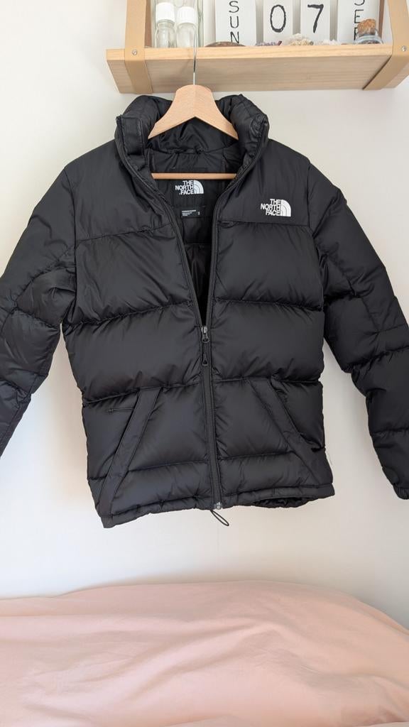 The North Face Nuptse 700 Puffer Jas Zwart Maat xs, Zwart, Ophalen of Verzenden, Zo goed als nieuw, The North Face