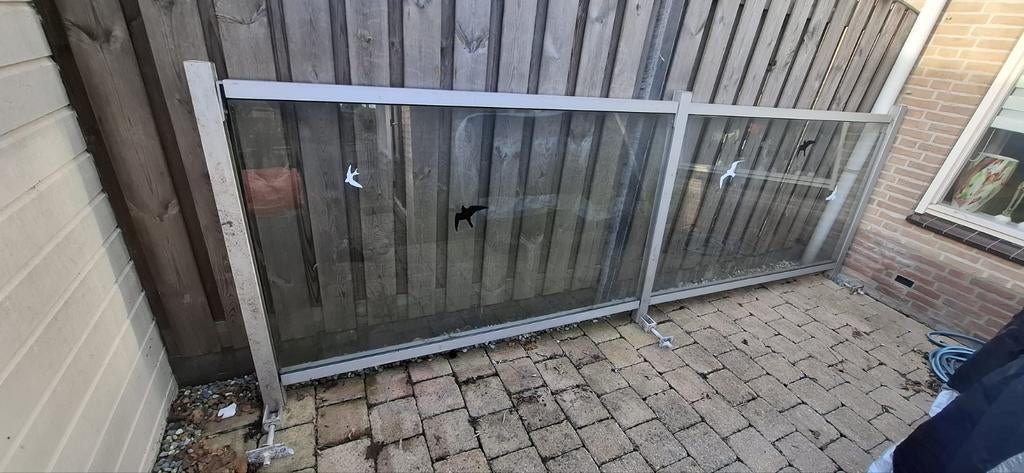 Thuinschermen van glas, wanden schermen van glas., Ophalen