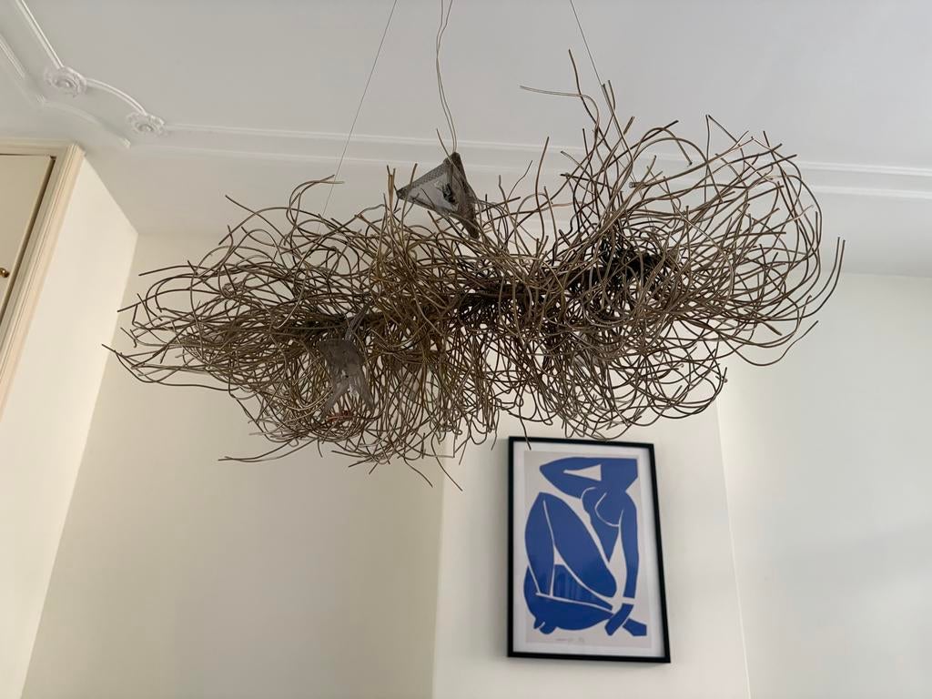 Unieke design hanglamp -  duo - Catellani & Smith, Huis en Inrichting, Lampen | Hanglampen, Zo goed als nieuw, 50 tot 75 cm, Metaal