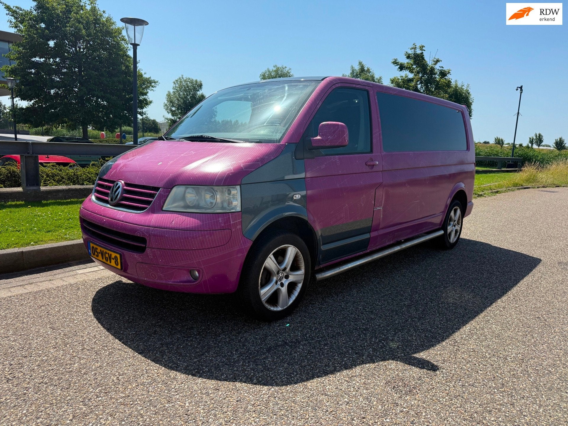 Volkswagen Transporter 2.5 TDI 340 Comfortline DC * APK * NA, Voorwielaandrijving, Gebruikt, Zwart, Volkswagen