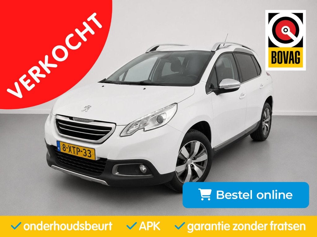 Peugeot 2008 1.2 Allure| GlazenDak|Half-Leder|PDC|Navi|Cruis, Euro 5, 1199 cc, Met garantie (alle), 82 pk