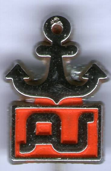A.U, Anker Union - Rotterdam zilverkleurig speldje ( U_416a), Ophalen of Verzenden, Nieuw, Transport, Speldje of Pin