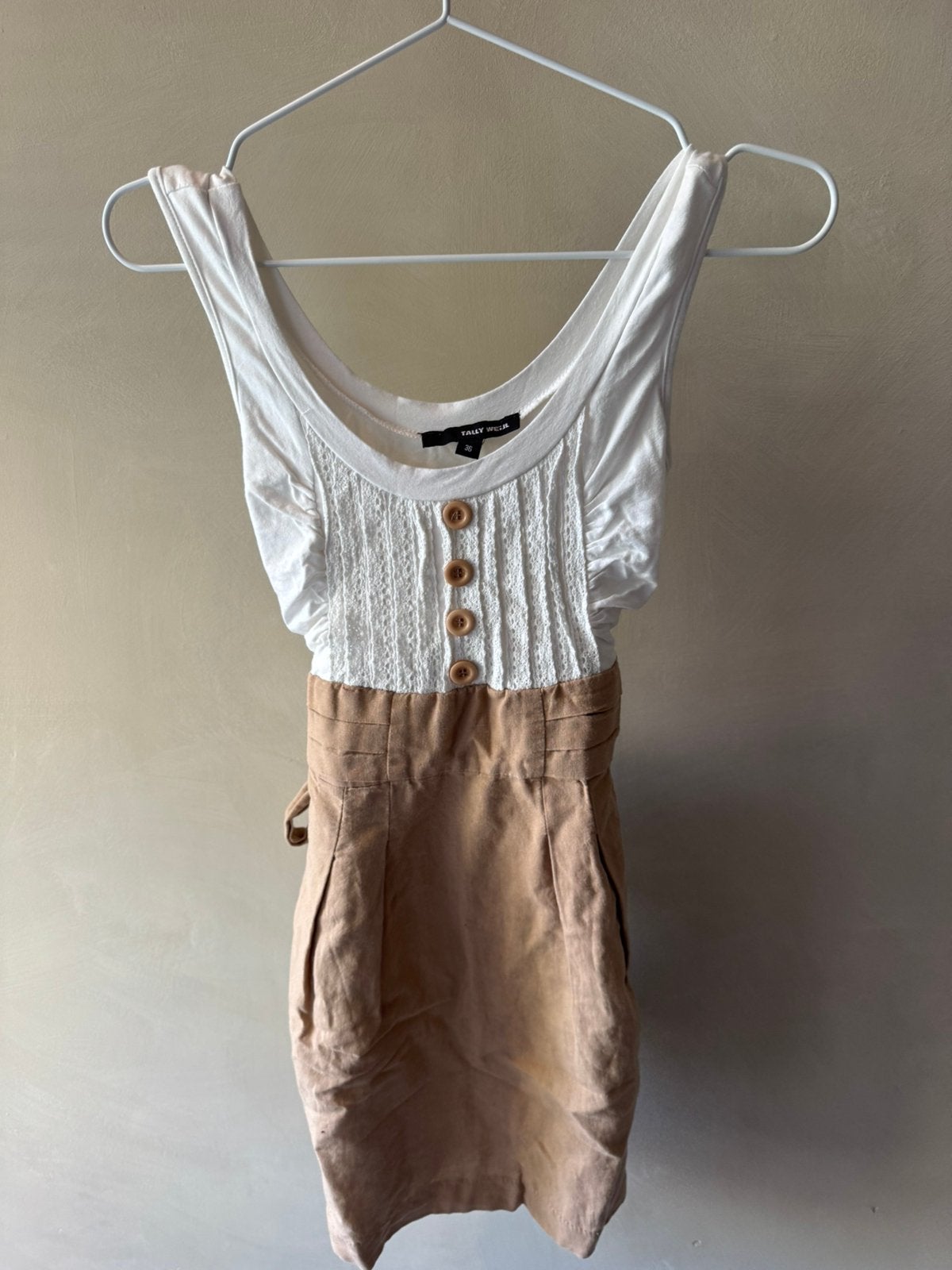 Jurkje, Ophalen, Beige, Maat 36 (S), Gedragen