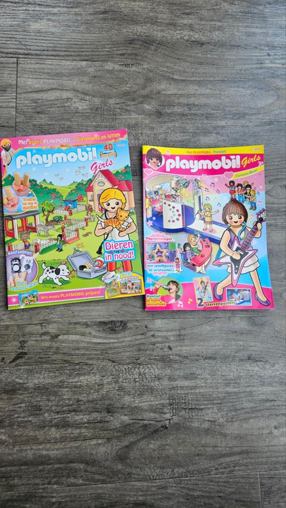 Playmobil tijdschriften 2 stuks, Boeken, Ophalen of Verzenden, Zo goed als nieuw