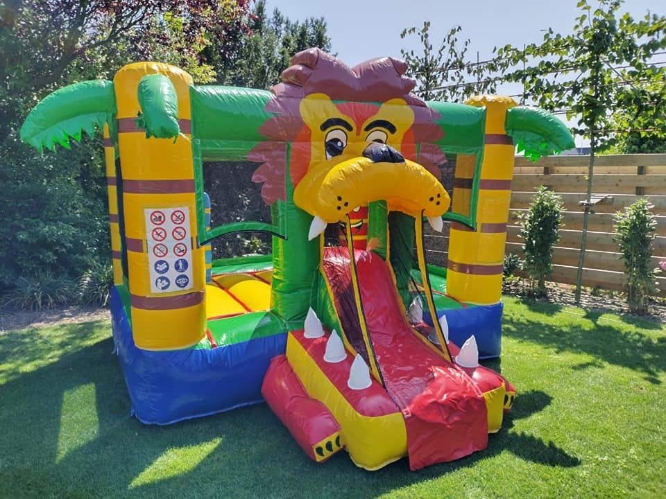 Springkussen te huur mini bounce leeuw, Ophalen, Gebruikt, Overige