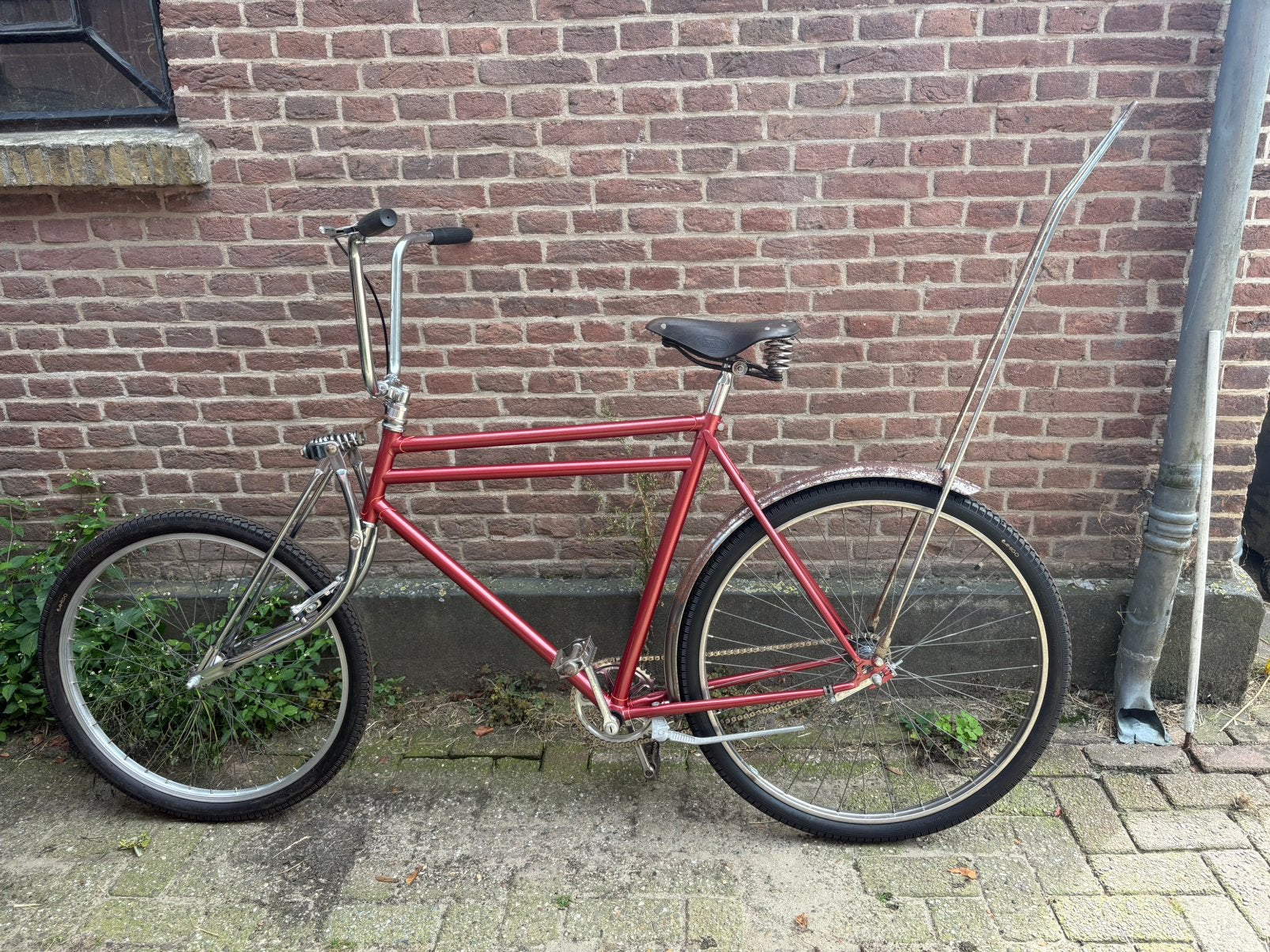 Custom Chopper Style Transporter Fiets, Ophalen, Terugtraprem, Staal, Heren