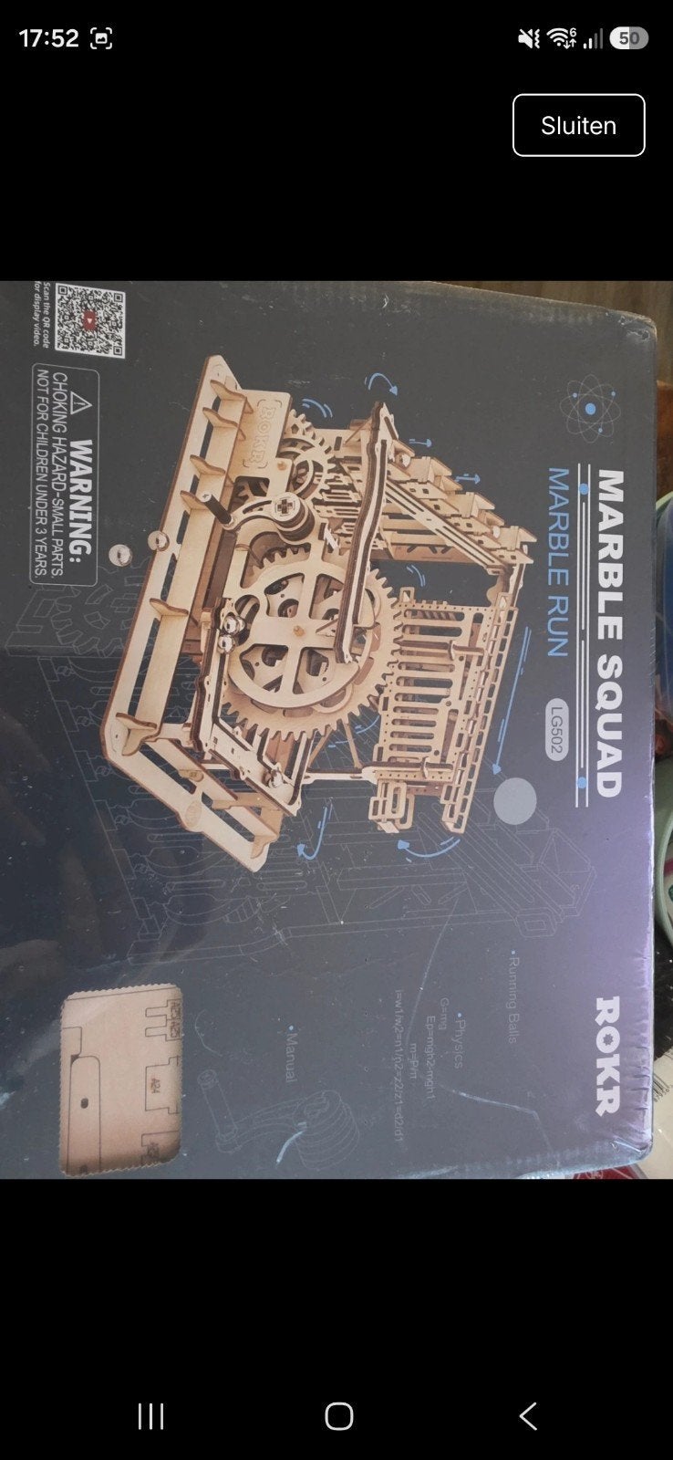 ROKR Marble Squad Marble Run LG502, Ophalen of Verzenden, Nieuw