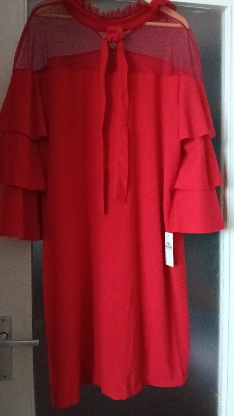 rode jurk. grote maat, Kleding | Dames, Jumpsuits, Ophalen of Verzenden, Nieuw, Maat 46/48 (XL) of groter, Rood
