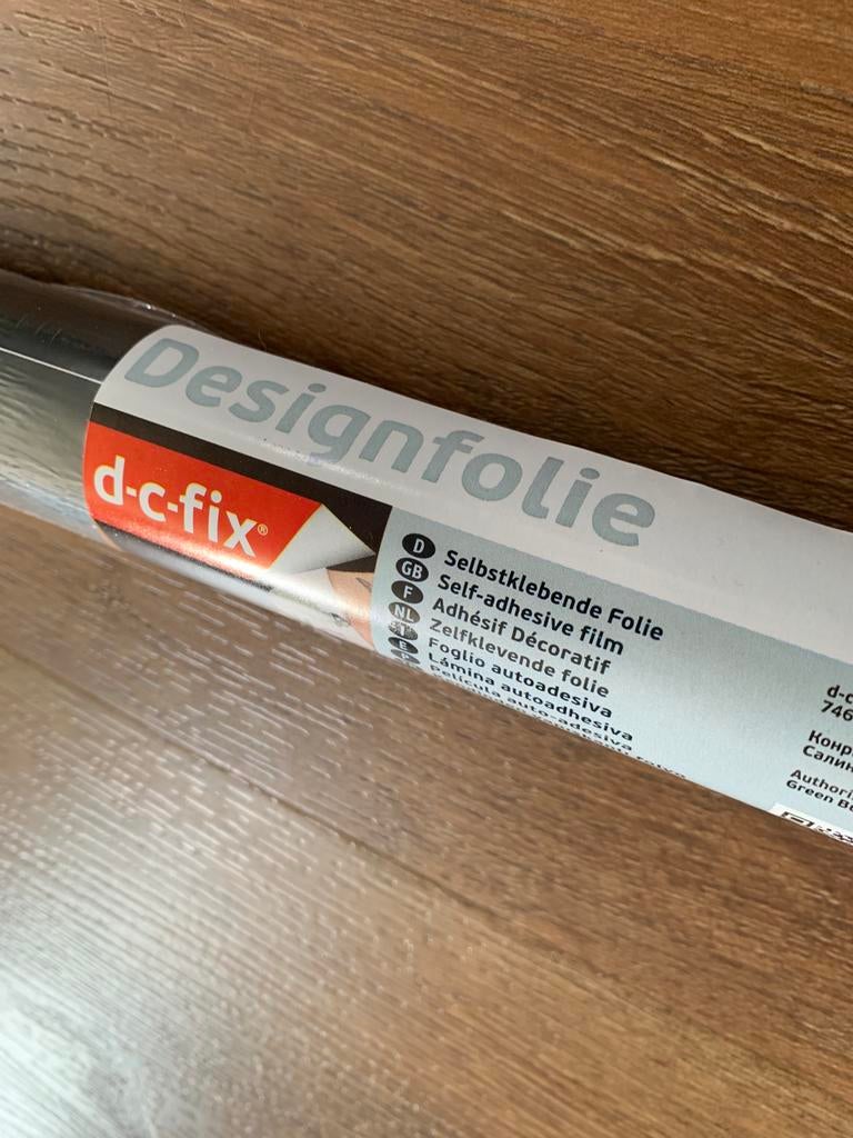 Designfolie zwart d-c-fix 45x200 cm, Ophalen of Verzenden, Minder dan 10 m², Zwart