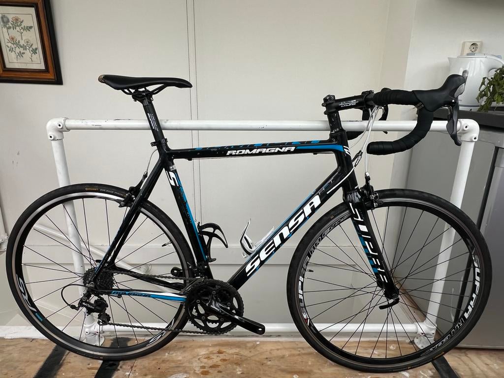 Sensa Romagna racefiets Shimano 105 - 58cm, 28 inch, Gebruikt, Velgrem, Aluminium